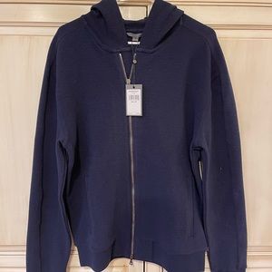 John Varvatos Hooded Zip Up Sweater